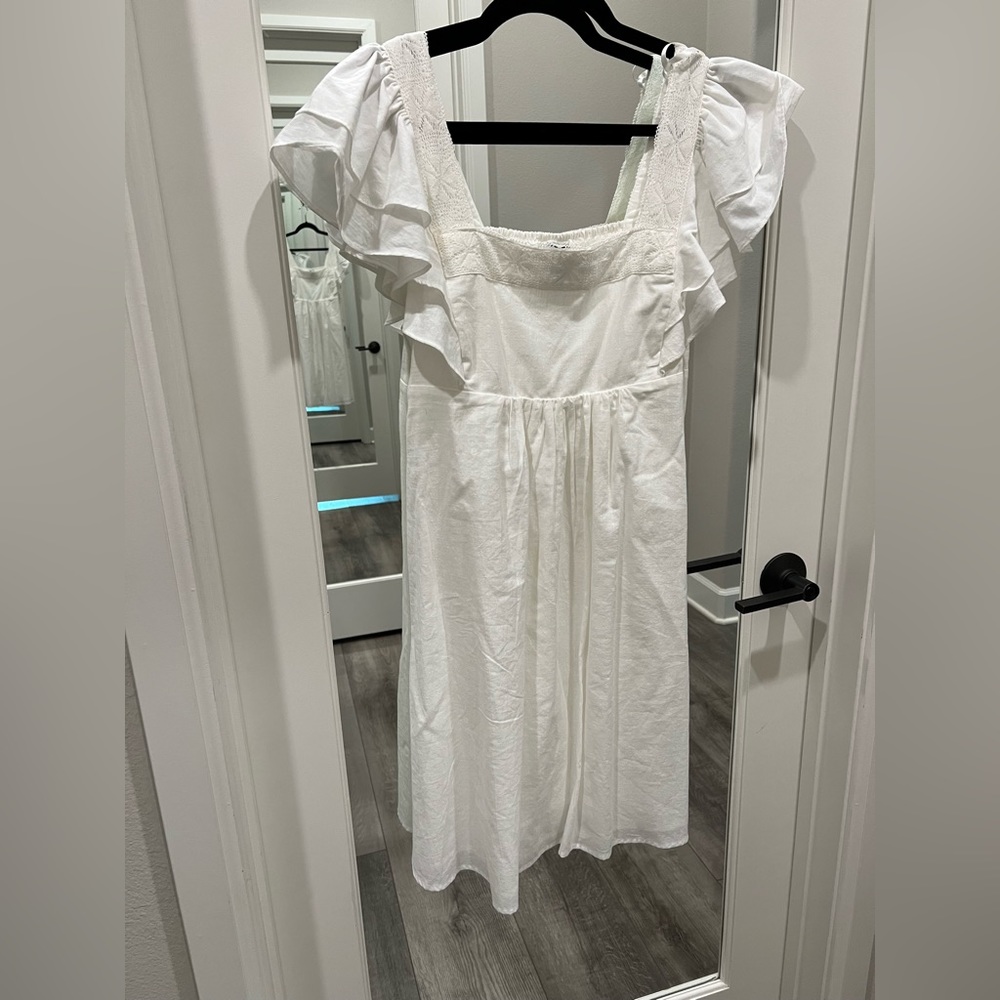 White babydoll dress